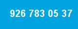 926 783 05 37 926 783 05 37